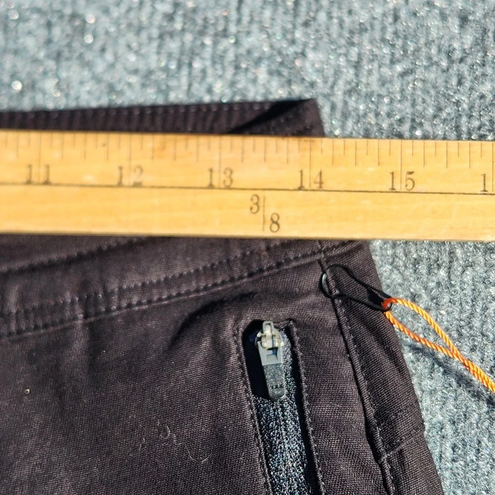 men's ROARK Layover 2.0 Shorts Black Hiking travel zip Pockets size‎ 28